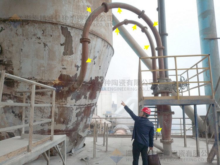 湖南Z6尊龙特特种陶瓷有限公司回访客户并审查耐磨陶瓷管道现场运行情形